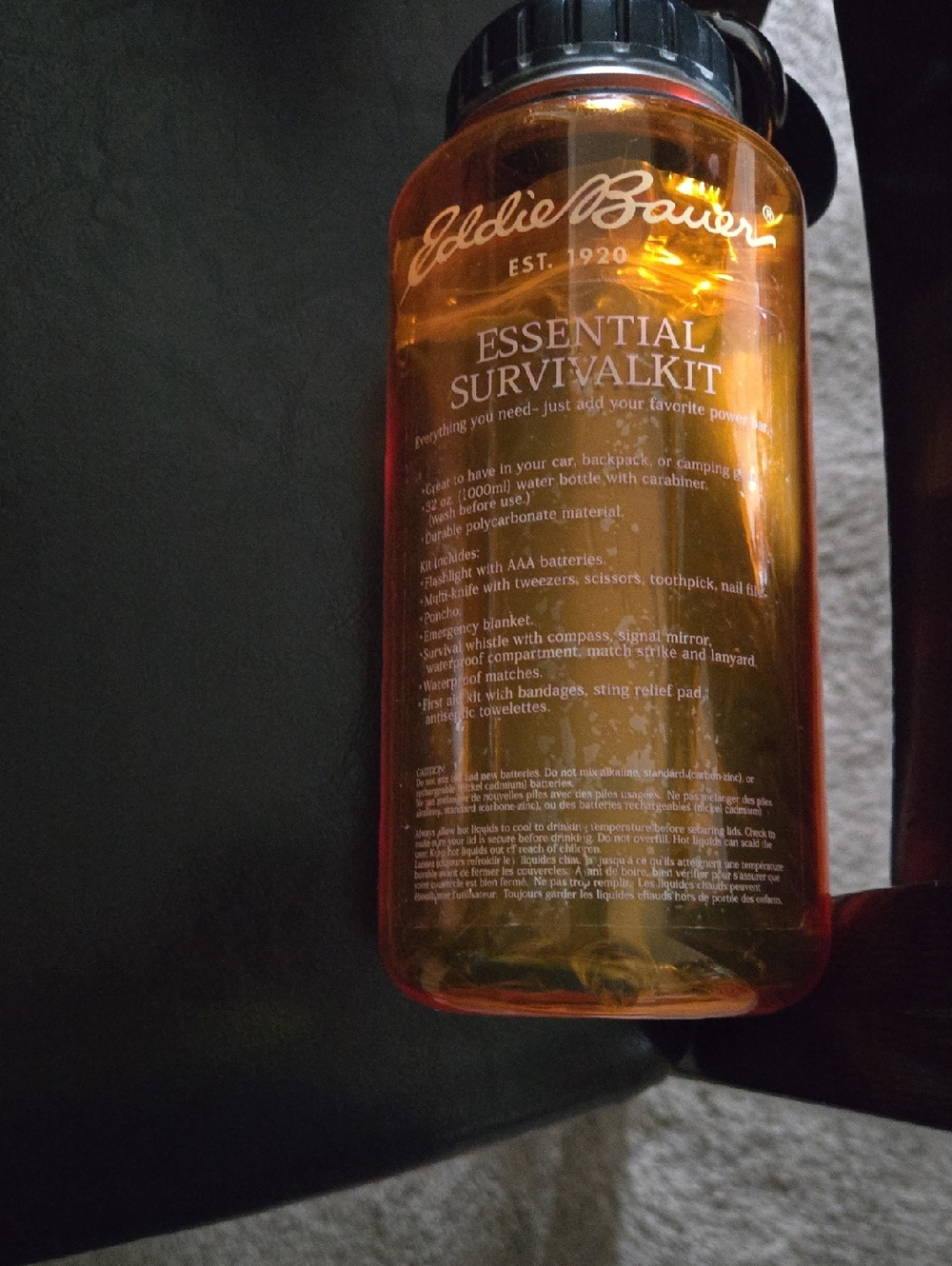 Eddie Bauer Amber Essential Survival Bottle